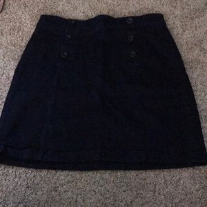 Dark denim pencil skirt